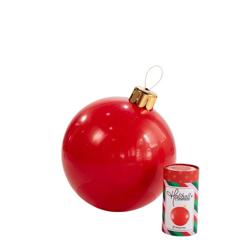 Holiball The Inflatable Ornament - Medium - Classic Red - Indoor and Outdoor Use | Walmart (US)