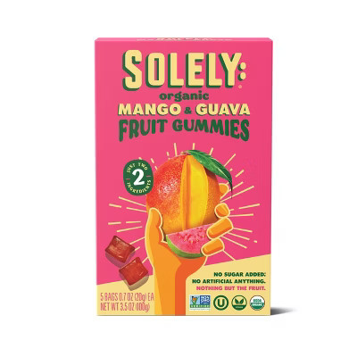Solely Organic Mango & Guava Whole Fruit Gummies - 3.5oz/5ct | Target
