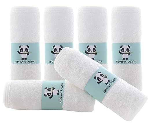 Bamboo Baby Washcloths - 2 Layer Soft Absorbent Bamboo Towel - Newborn Bath Face Towel - Natural ... | Amazon (US)