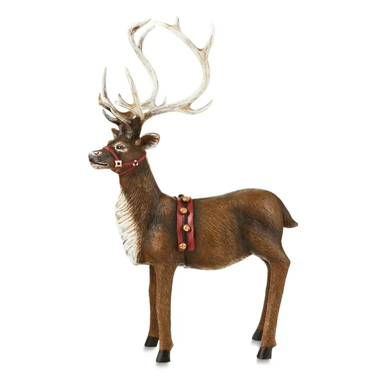 Standing Reindeer Decoration, 15 in, by Holiday Time | Walmart (US)
