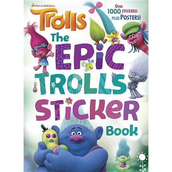 The Epic Trolls Sticker Book (DreamWorks Trolls) (Paperback) by Rachel Chlebowski, Golden Books | Target
