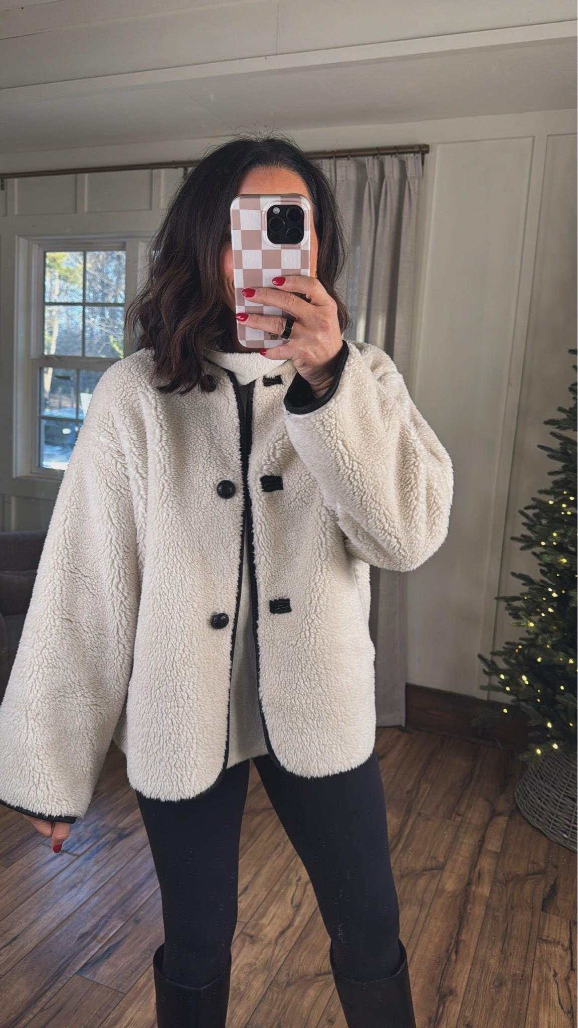 The viral target RL inspired coat! Been loving this and wearing this so often! Such amazing quality and so affordable! Aprilwilks VintagePickin viral rl look for less womens target winter coat target look for less womens shearling winter coat womens target coat outfit idea 

#LTKootd #LTKSeasonal #LTKPetite