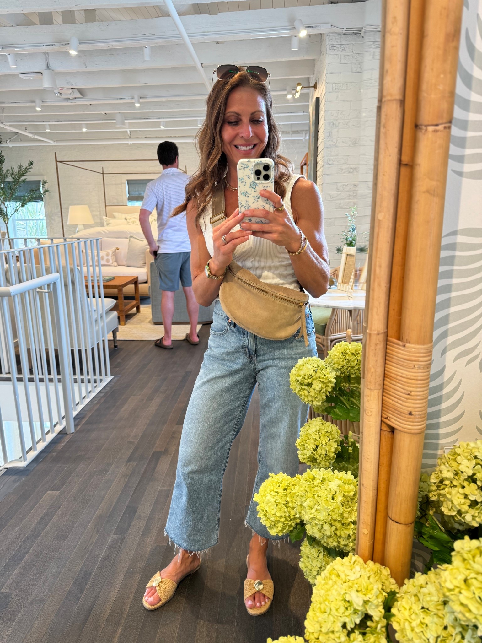 Wide-leg cropped denim - lightweight and very comfyortable

#LTKOver40 #LTKPetite