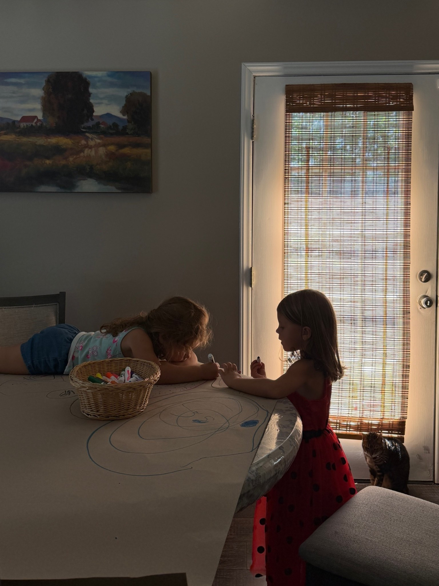 One of my favorite low-prep toddler activities ✨

A roll of craft paper from The Home Depot (you get a whole roll for cheap), washable markers from Walmart and a little imagination = an afternoon of creative play. My girls can spend forever drawing, coloring, practicing shapes and creating their own little masterpieces!!

If you’re looking for easy toddler activities, screen-free play ideas, preschool activities, or simple indoor activities for kids, this has been a go-to in our home for the last several months 😊

#ToddlerActivities #KidsActivities #PreschoolActivities #ScreenFreeKids #MomLife #ToddlerMom #CreativePlay #IndoorActivitiesForKids #LearningThroughPlay #HomeschoolToddler #MomFinds #LTKKids #LTKFamily #AffordableMomFinds

#LTKKids #LTKdayinmylife #LTKmomlife