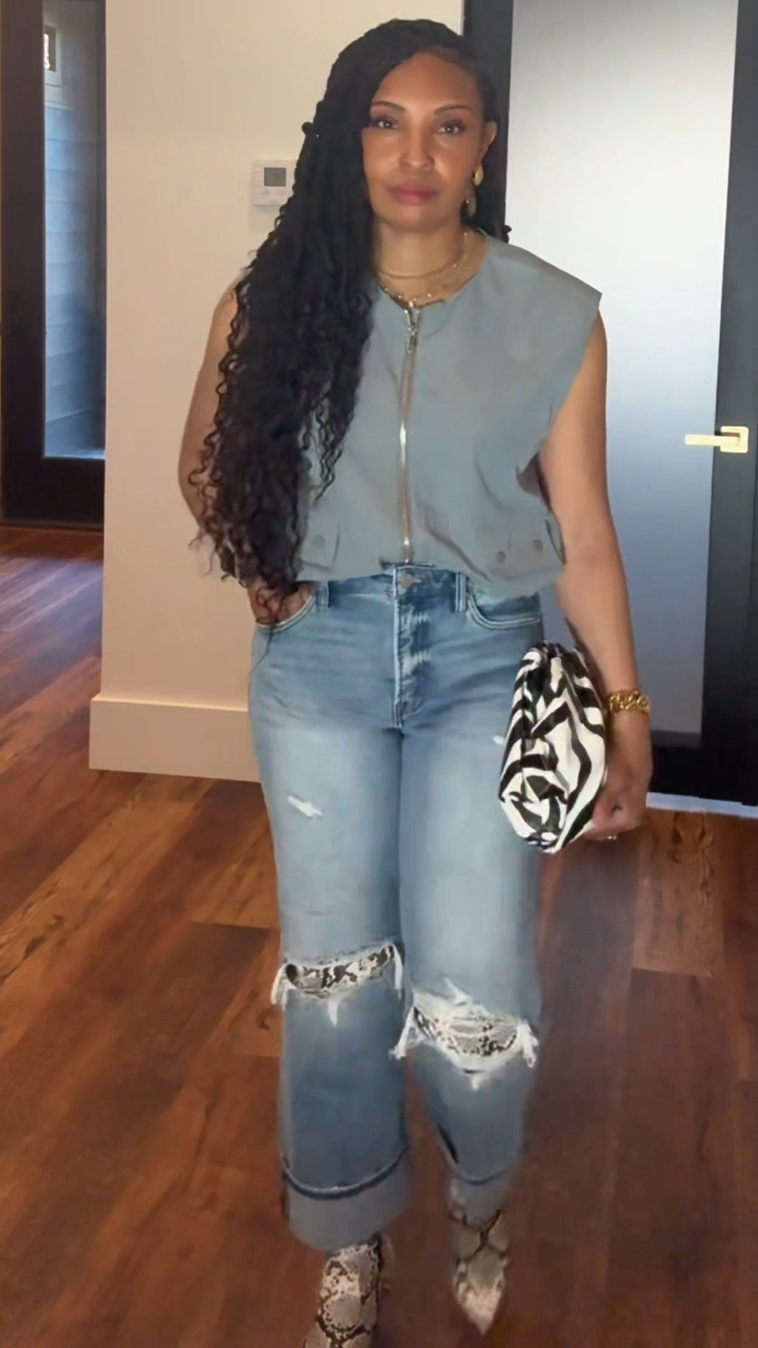 How to Elevate Denim | Animal Print Boots + Zebra Clutch  
 
Elevated denim with texture and structure.

Classic × Modern × Urban
— The KiJuana Edit 
#animalprintstyle
#ootdfashion
#thekijuanaedit
#fashionover40

#LTKSpringSale #LTKOver40 #LTKootd