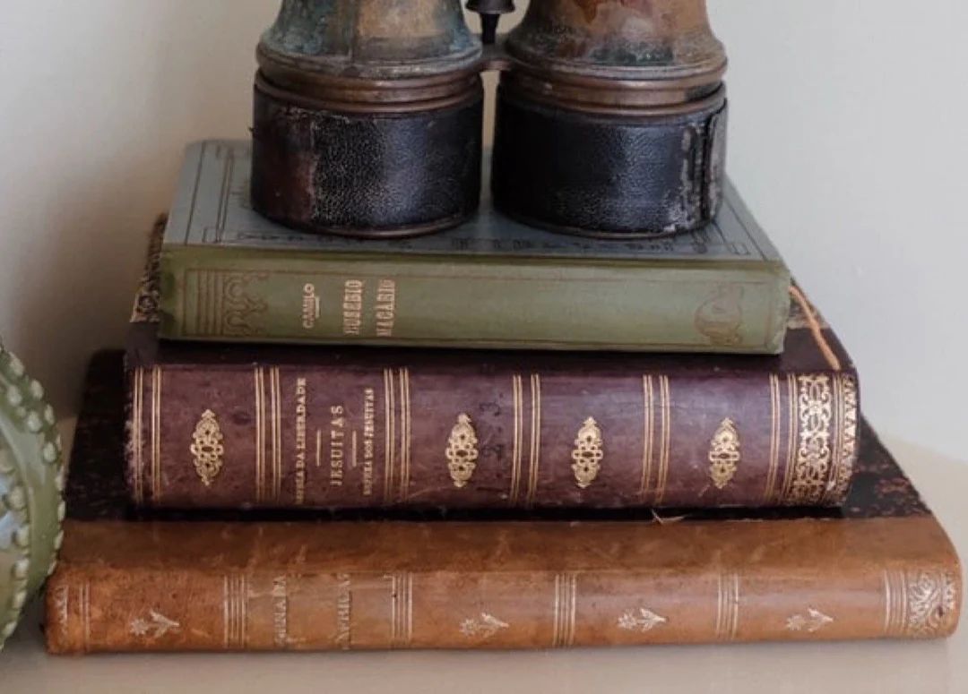 Mixed Lot of 3 Vintage Hardback Book Farmhouse Decor Customizable Wedding Decor Vintage Book Stac... | Etsy (US)