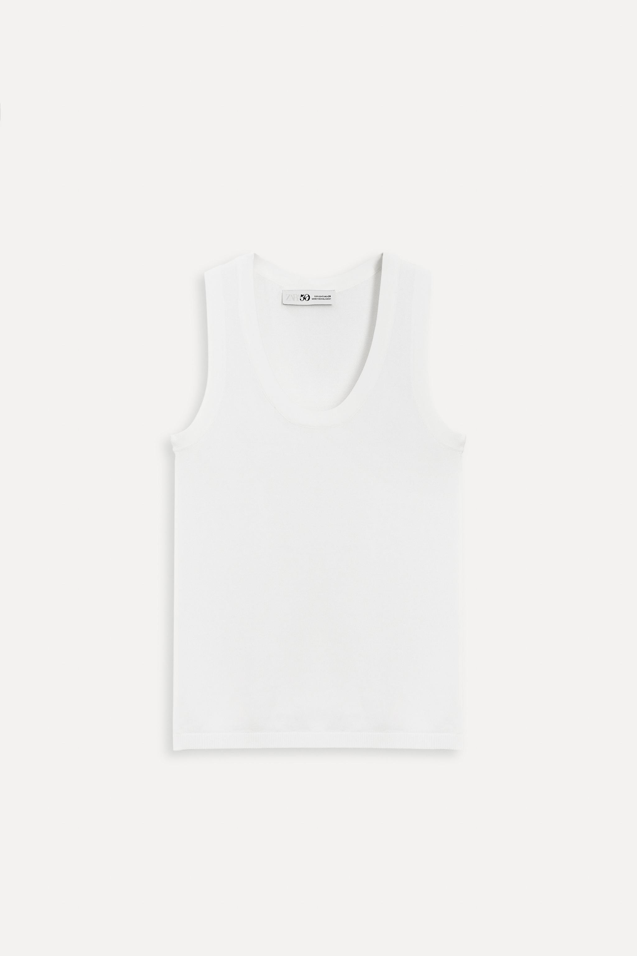 SLEEVELESS KNIT TOP 50TH ANNIVERSARY | Zara US