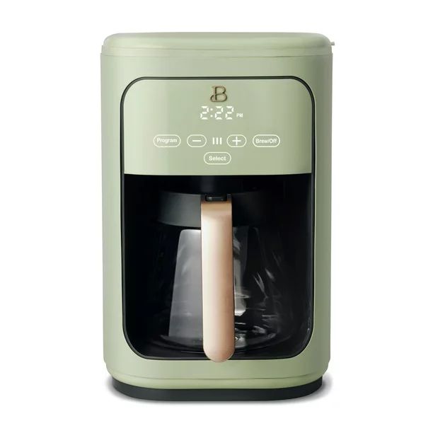 Beautiful 14 Cup Programmable Touchscreen Coffee Maker, Sage Green by Drew Barrymore | Walmart (US)