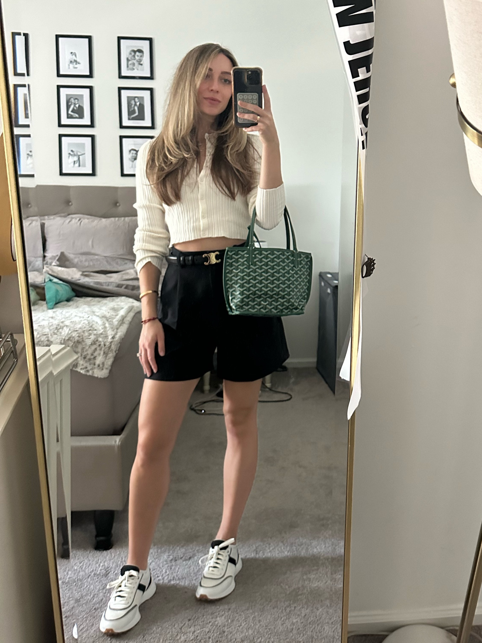 Mall outfit! Cardigan H&M, shorts Abercrombie, belt Celine, shoes Cole Haan, bag Goyard! 

#LTKFindsUnder100 #LTKStyleTip #LTKFindsUnder50