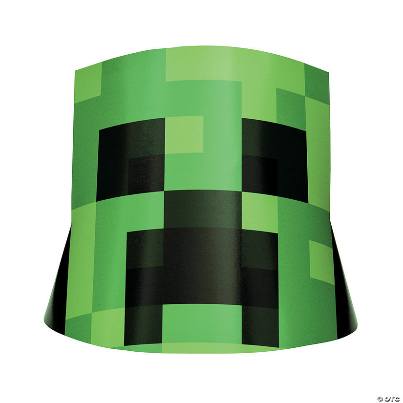 Minecraft® Creeper Party Hats - 8 Pc. | Oriental Trading Company