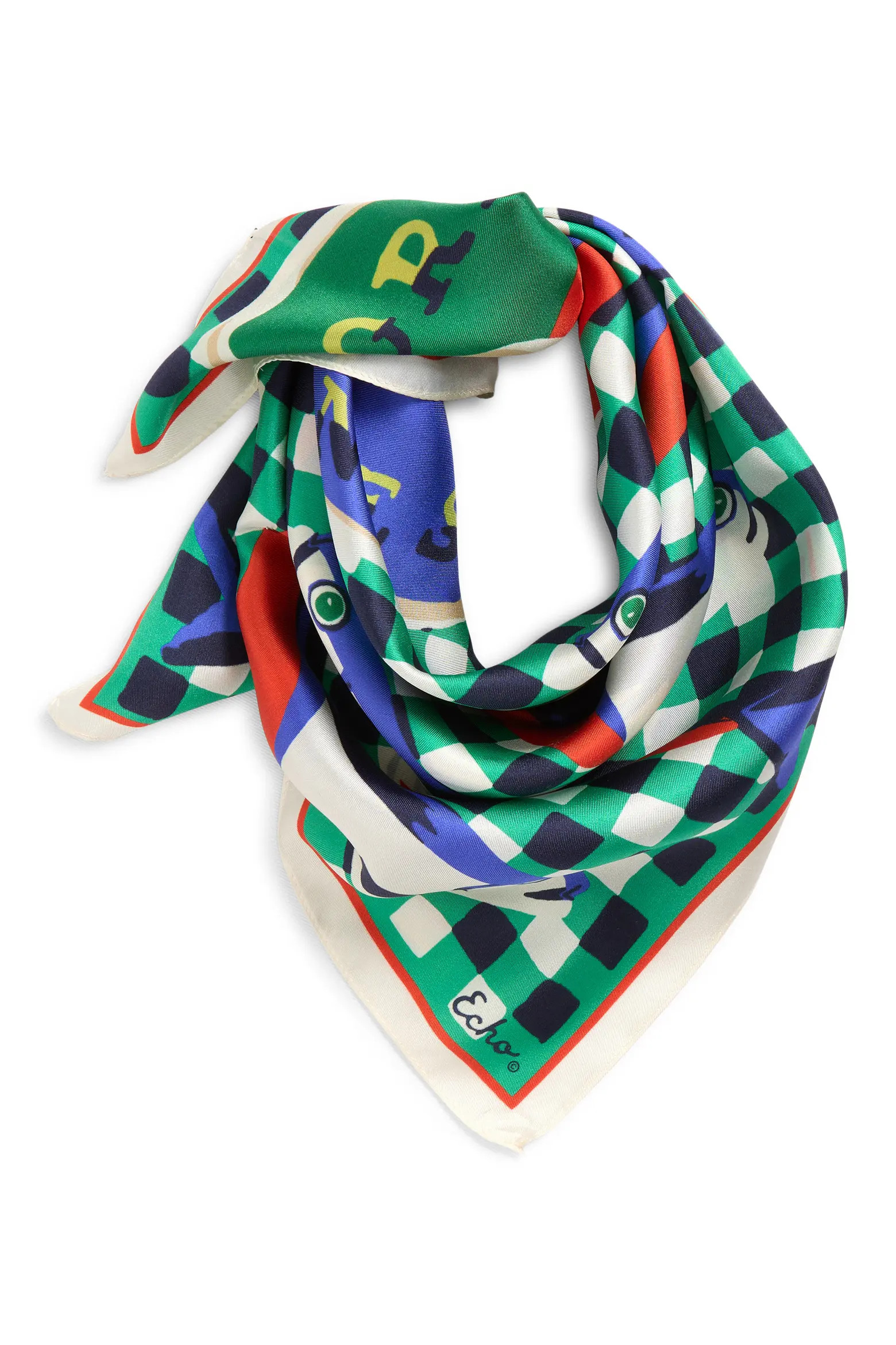 Echo Tinned Fish Silk Bandana (Women) | Nordstrom | Nordstrom
