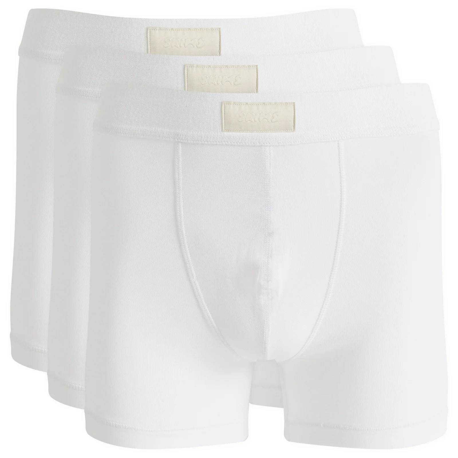 SKIMS Men's Cotton Boxer Brief 3"" - 3-Pack in Chalk, Size X-Large | END. Clothing