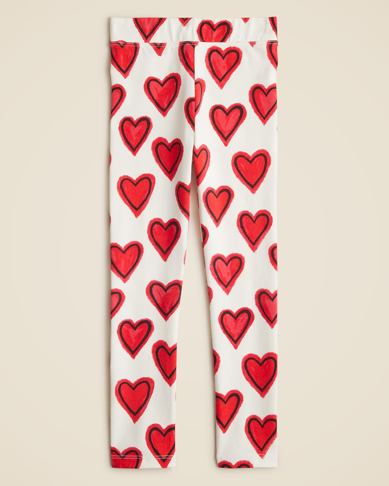 Girls' everyday leggings in heart print | J. Crew US