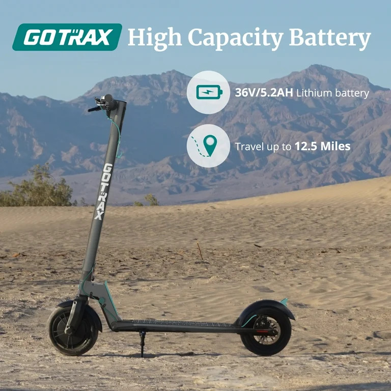 GOTRAX Rival Adult Electric Scooter, 8.5" Pneumatic Tire, Max 12 mile Range and 15.5Mph Speed, 25... | Walmart (US)