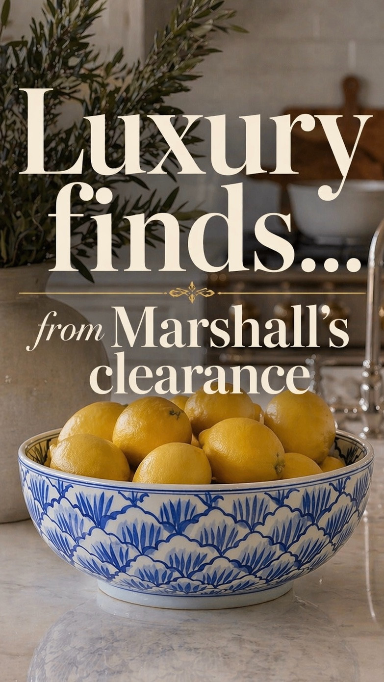 Comment “SHOP” and I’ll send you everything 🤍

I went into Marshall’s and somehow found a whole luxury-looking moment… on clearance.

Pendant lights, the most Ralph Lauren–looking lamp, beautiful kitchen stools, the cutest toile organizer… like the kind of pieces you don’t expect to find there — and definitely not for those prices.

Some of these had only a few left, so I’m sharing everything I grabbed before they’re gone because these are the finds that make your home feel really elevated without overspending.

I literally felt like I was shopping a designer store… but it was Marshall’s clearance 😭

#marshallsfinds #luxuryforless #homeinspo #kitchenaesthetic #designerlookforless

#LTKHome #LTKSaleAlert