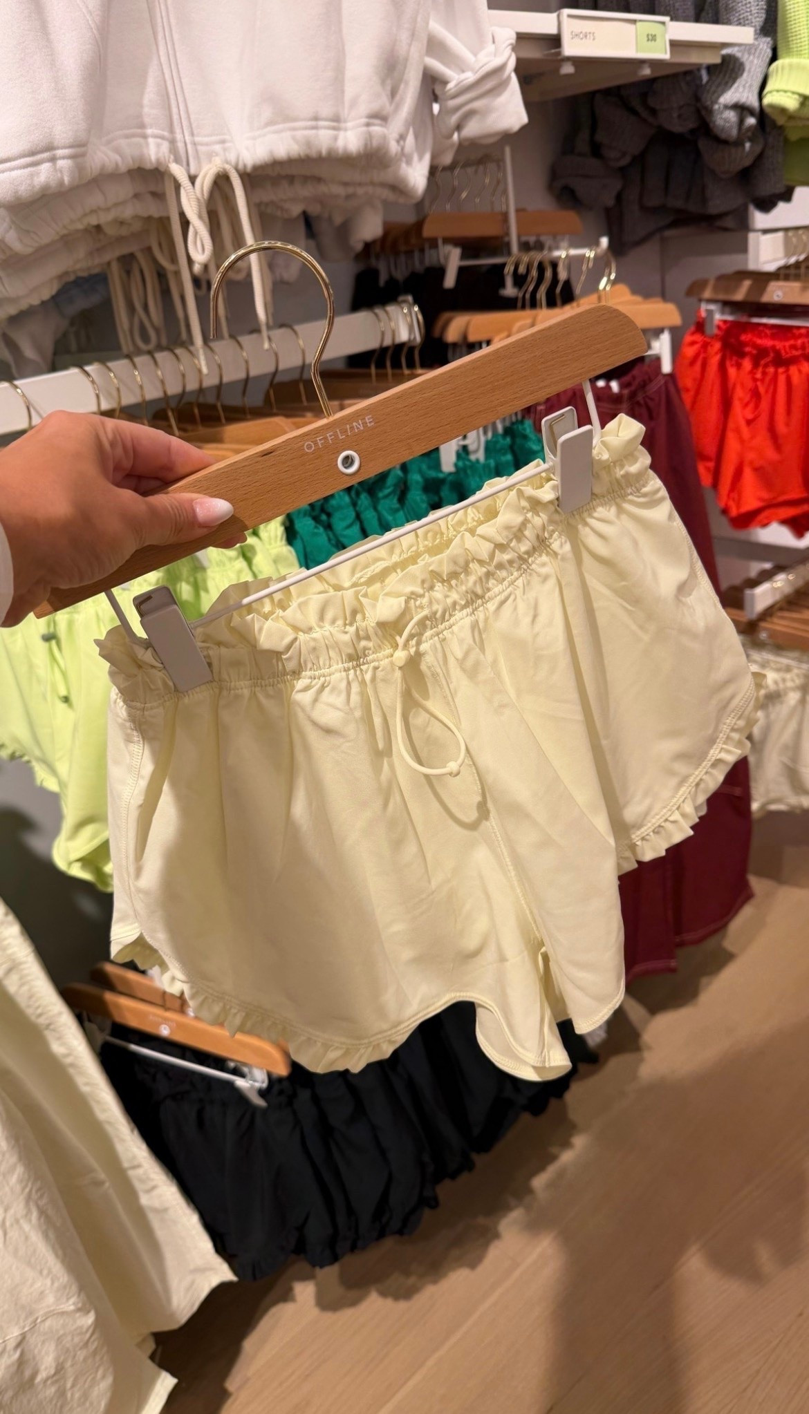 Aerie ruffle trim shorts with biker shorts built in!

#LTKMothersDay #LTKSeasonal #LTKActive