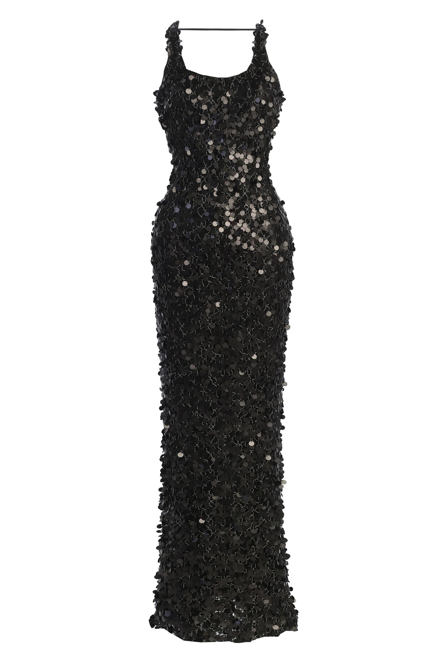 Black Sparkling Moments Sequin Maxi Dress | JLUXLABEL