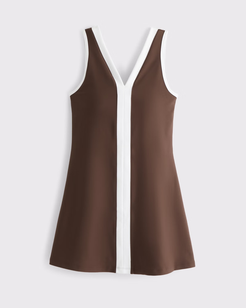 Women's YPB sculptLUX V-Neck Mini Dress | Women's Active | Abercrombie.com | Abercrombie & Fitch (US)