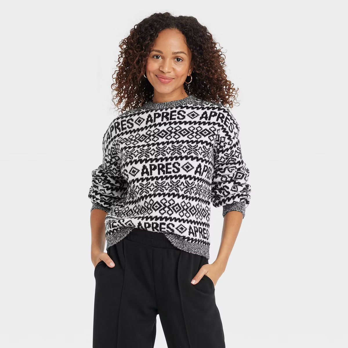 Women's Holiday Crewneck Pullover Sweater - A New Day™ | Target