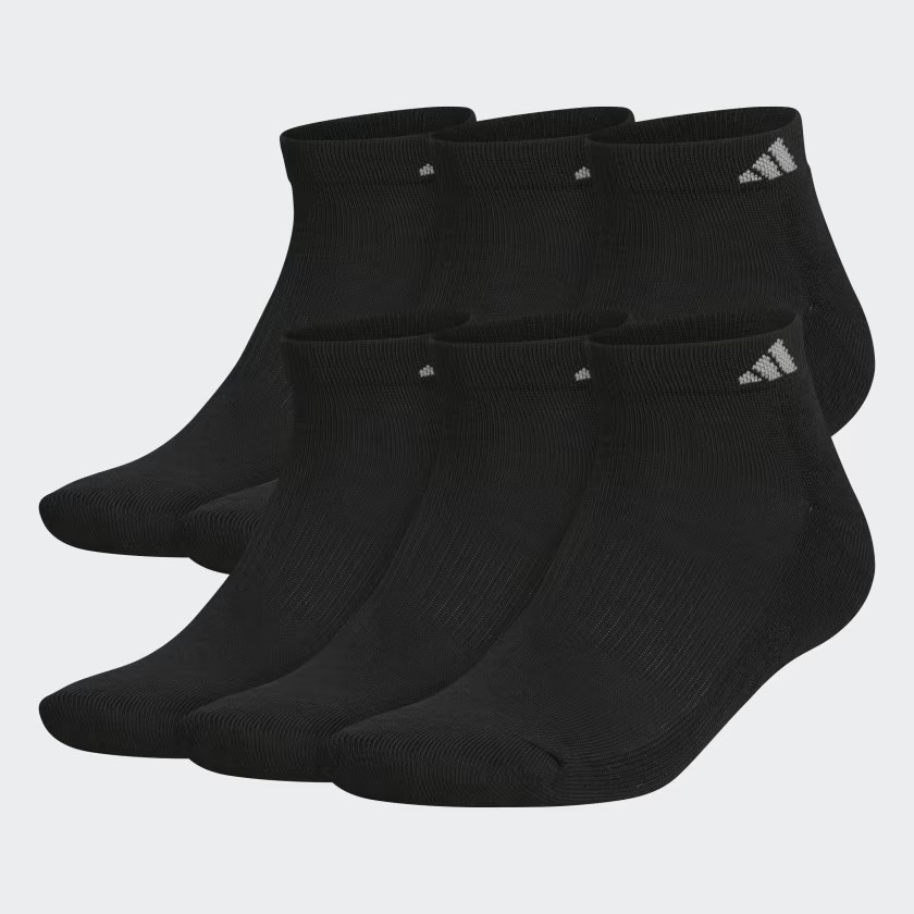 Athletic Cushioned Low-Cut Socks 6 Pairs | adidas (US)