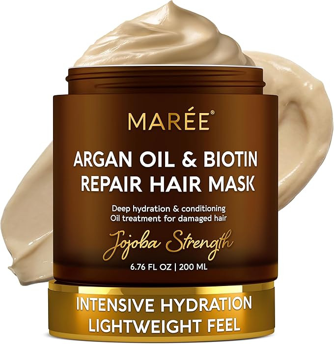 MAREE Deep Conditioning Hair Mask for Damaged Hair Treatment \u2013 Keratin Hair Care for Hydrati... | Amazon (US)