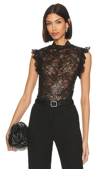 Kaila Lace Blouse in Black | Revolve Clothing (Global)