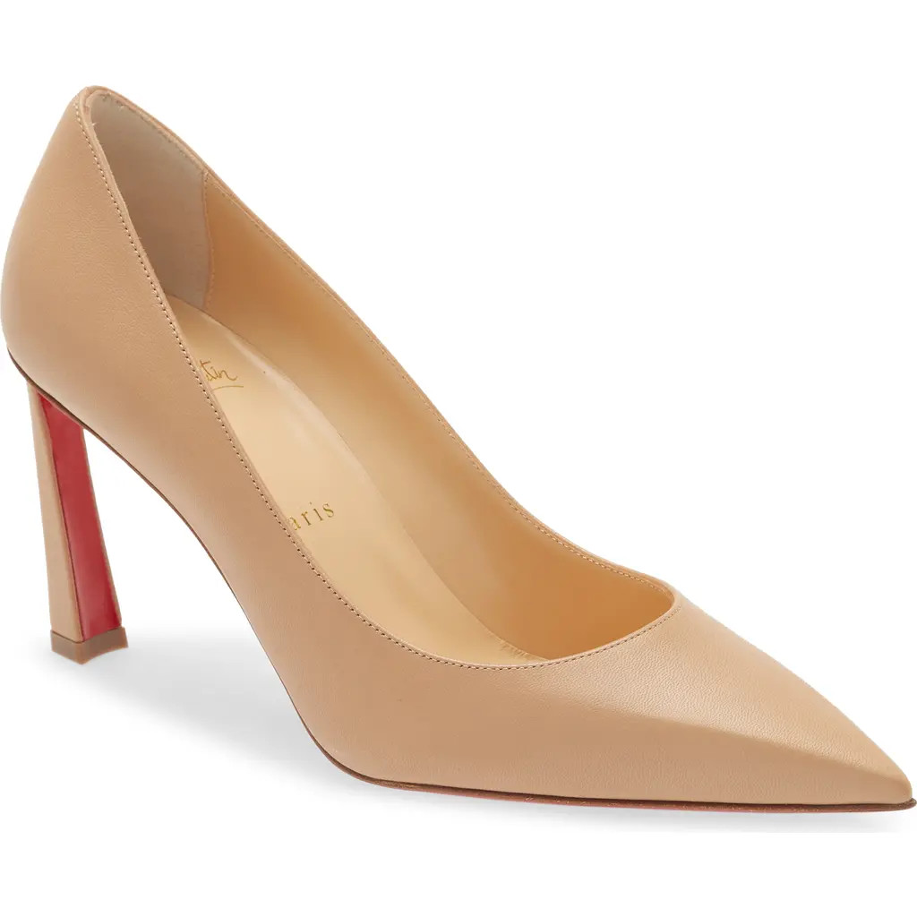 Christian Louboutin Condora Pointed Toe Pump in Nude at Nordstrom, Size 10Us | Nordstrom