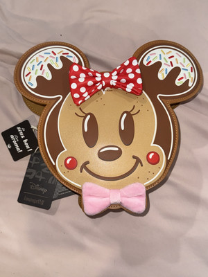 Limited Edition: Mickey & Minnie Gingerbread Disney Loungefly Backpack | eBay US