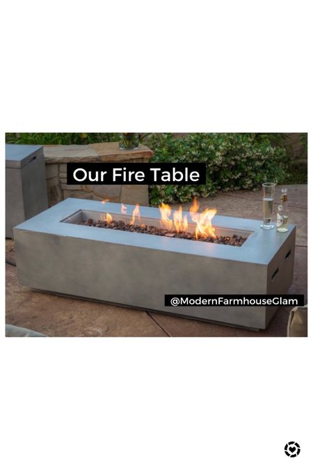 We love this propane Firepit table at Modern Farmhouse Glam. It’s so cozy sitting around the fire in the chilly evenings on the patio! 

Patio fall winter outdoors 

#LTKSeasonal #LTKhome #LTKsalealert