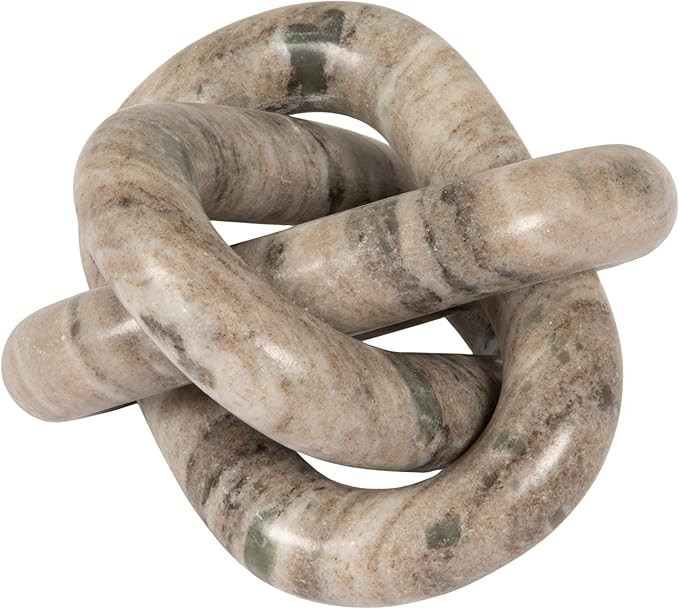 Bloomingville Marble Chain Link, Beige | Amazon (US)