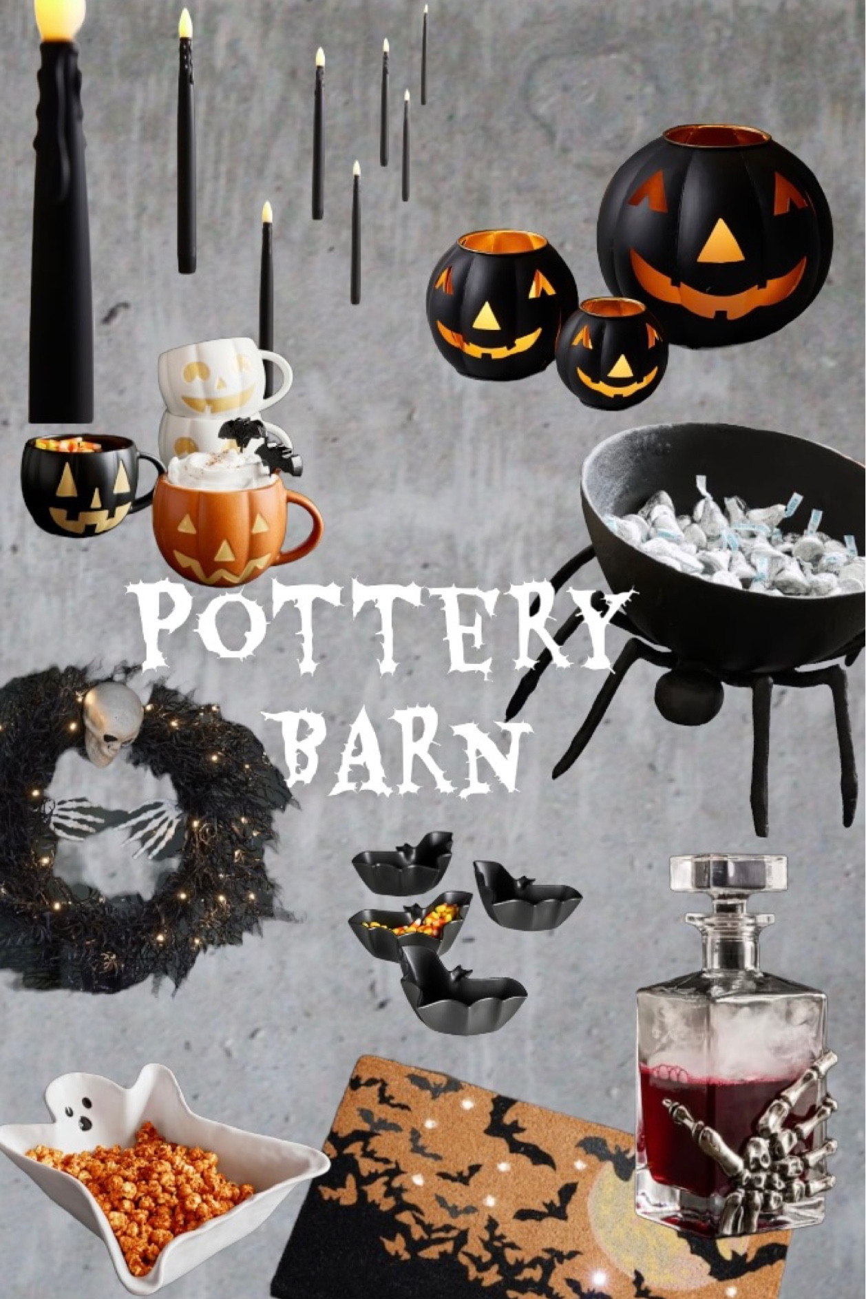 Pottery Barn Halloween

Halloween decor, wreath, home decor, seasonal decor, pumpkins, metal pumpkin, jack o lantern, pumpkin mug, bat bowls, ghost bowl, dishes, spider, dining room, kitchen, Halloween mat, door mat, black accessories 

#LTKhome #LTKSeasonal #LTKHalloween