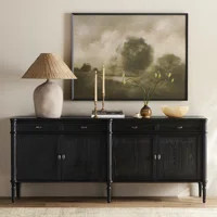 Birch Lane™ Susie 78.75" Wide 4 Drawer Oak Solid Wood Sideboard | Wayfair | Wayfair North America