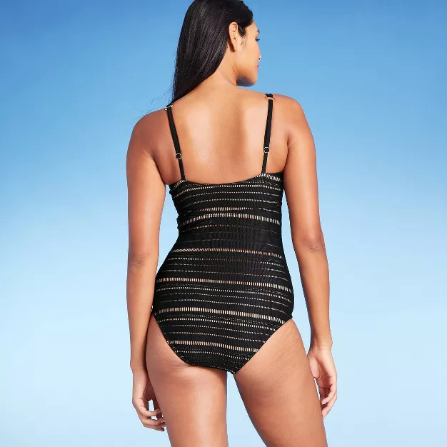 Women's Crochet High Coverage One Piece Swimsuit - Kona Sol™ | Target