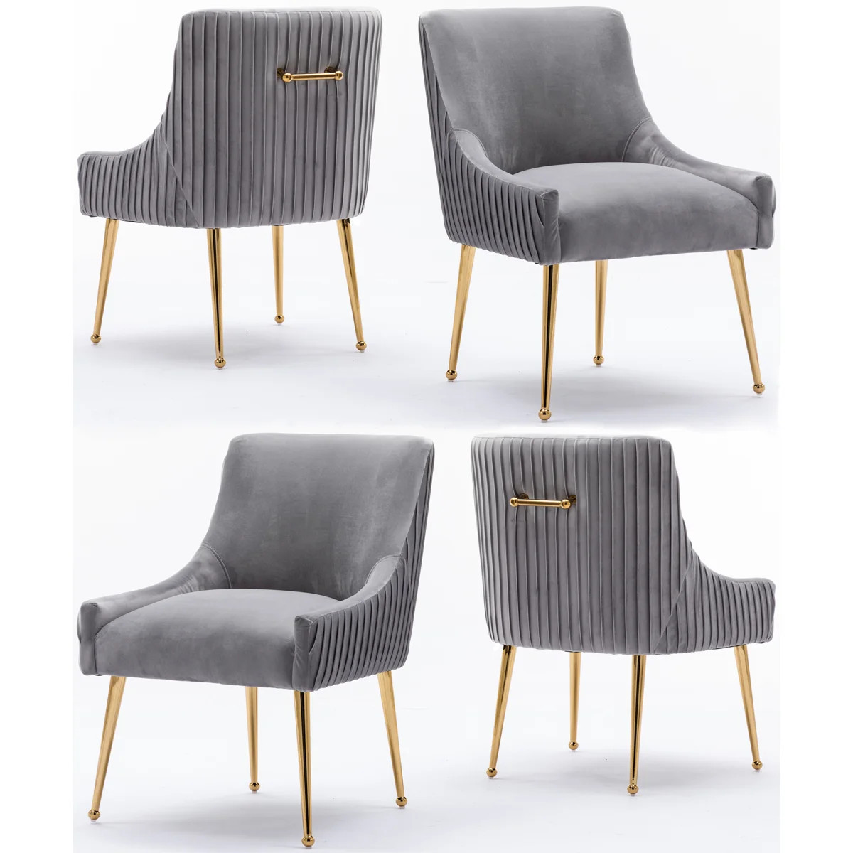 Baudel Velvet Side Chair (Set of 4) | Wayfair North America