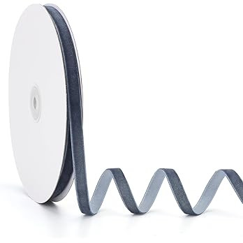 Jeuhoue Velvet Ribbon Dark Dusty Blue,3/8 Inch x 20Yd,Perfect for Christmas Gift Wrapping,Floral ... | Amazon (US)