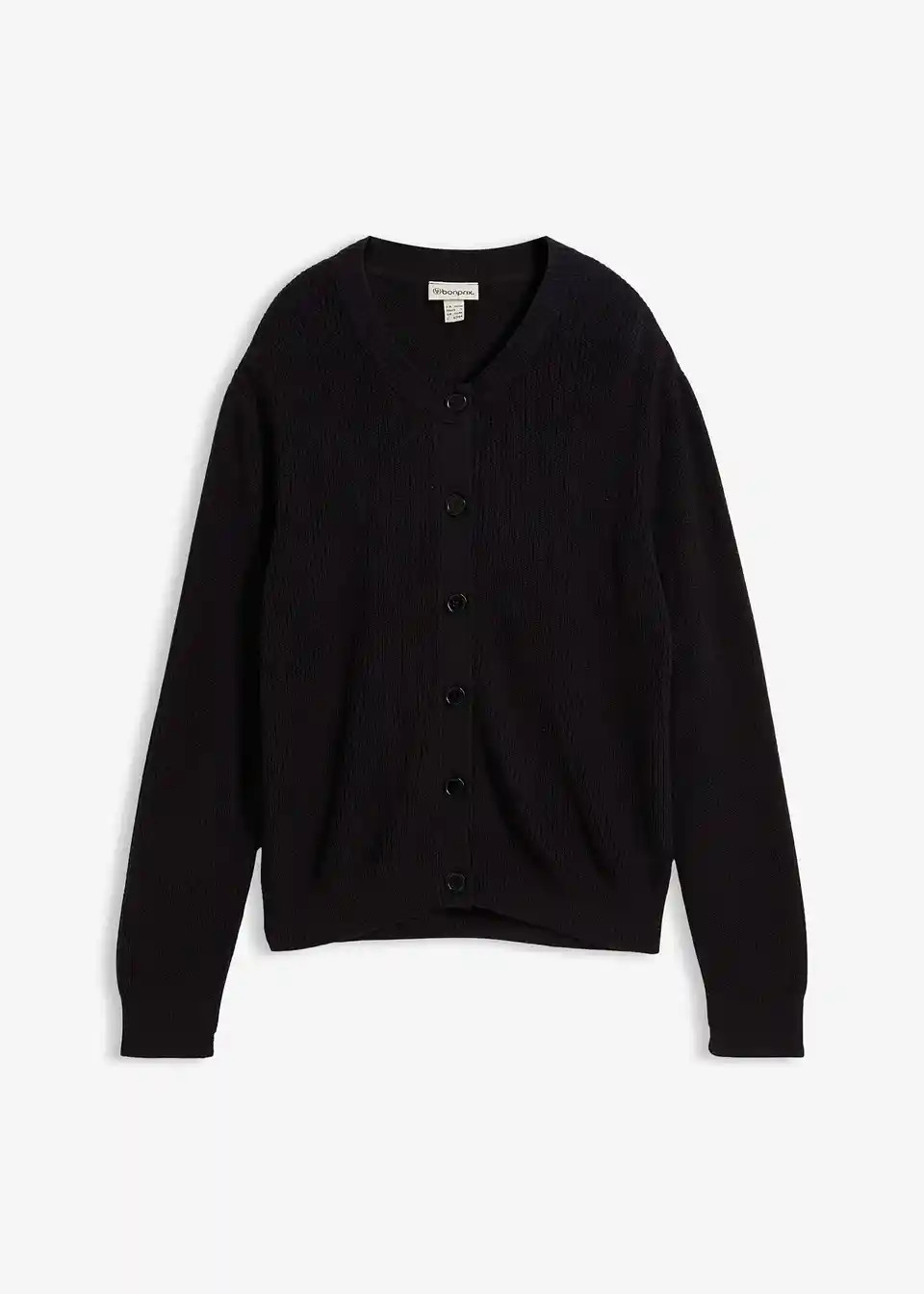 Feinstrickjacke, Rundhals | Bonprix DE