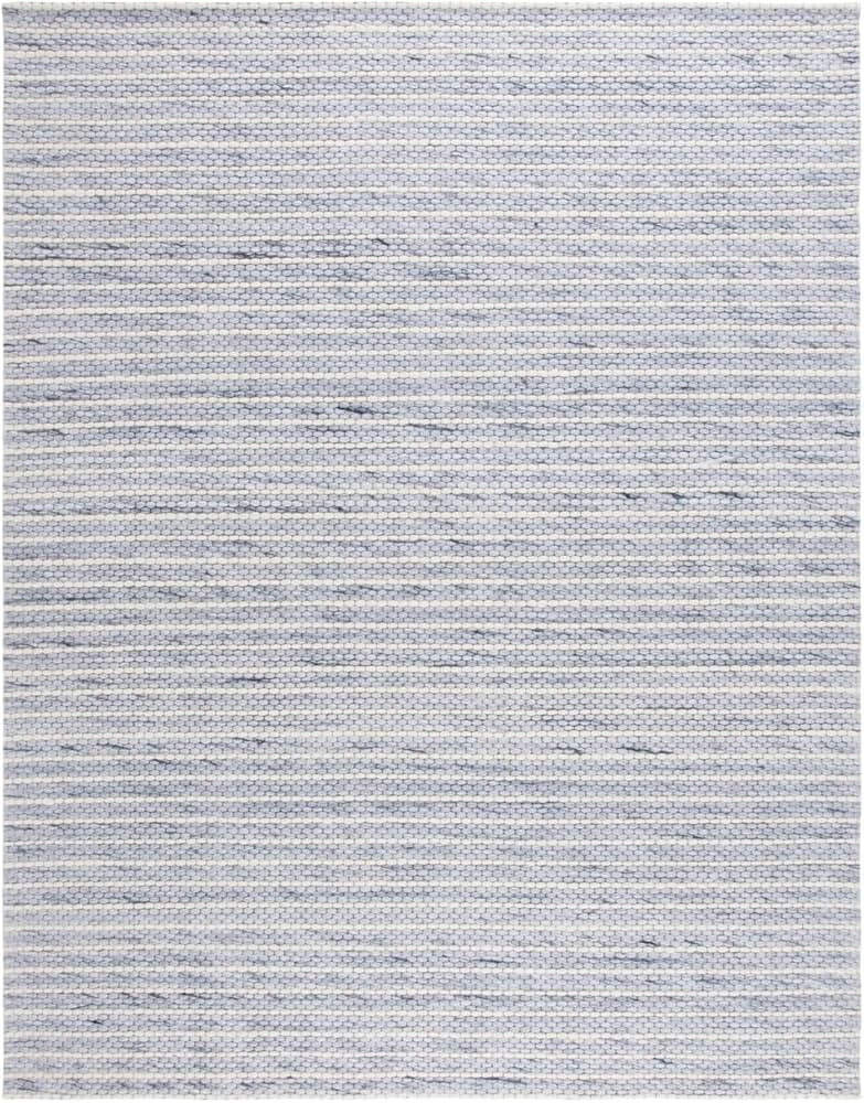 SAFAVIEH Marbella Collection Area Rug - 8' x 10', Blue & Ivory, Handmade Fringe Wool, Ideal for H... | Amazon (US)