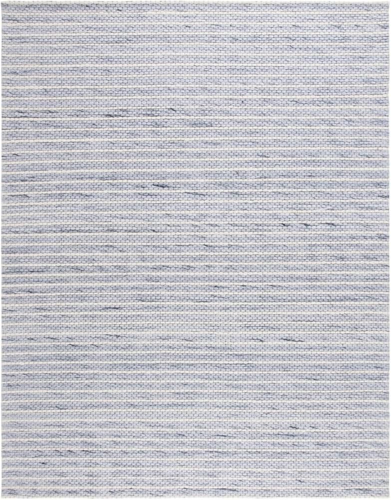 SAFAVIEH Marbella Collection Area Rug - 8' x 10', Blue & Ivory, Handmade Fringe Wool, Ideal for H... | Amazon (US)