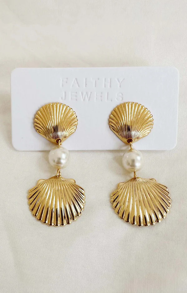 Faithy Jewels Palm Beach Earring ~ Gold | Show Me Your Mumu