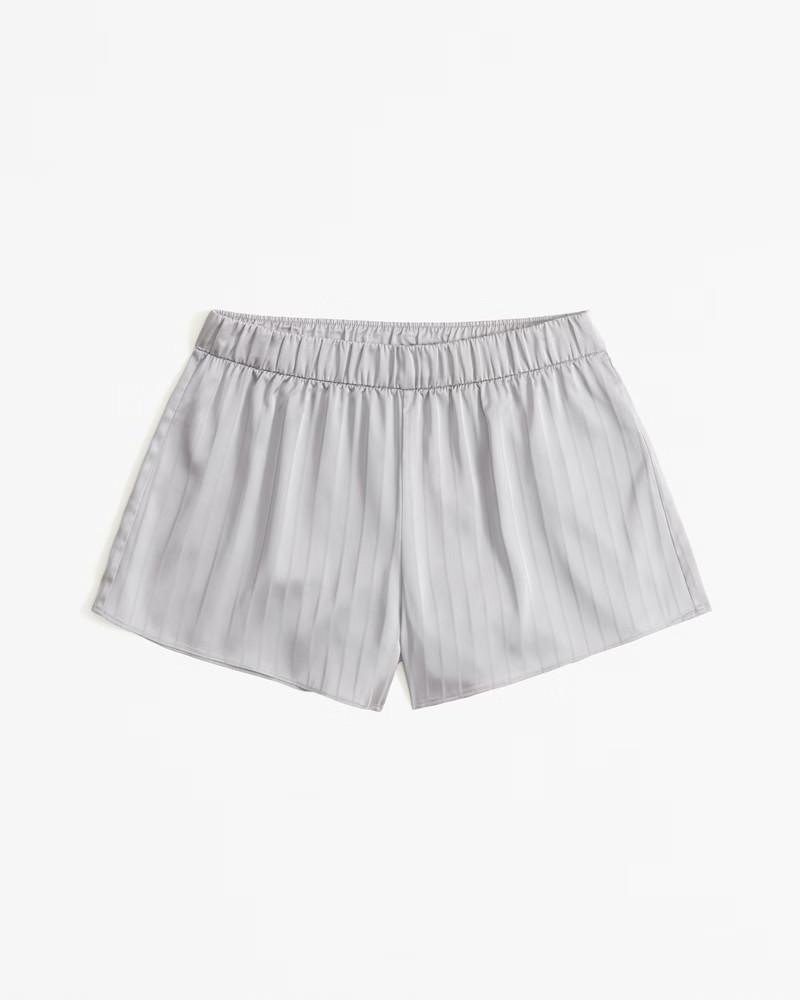 Women's Satin Jacquard Sleep Short | Women's Intimates & Sleepwear | Abercrombie.com | Abercrombie & Fitch (US)