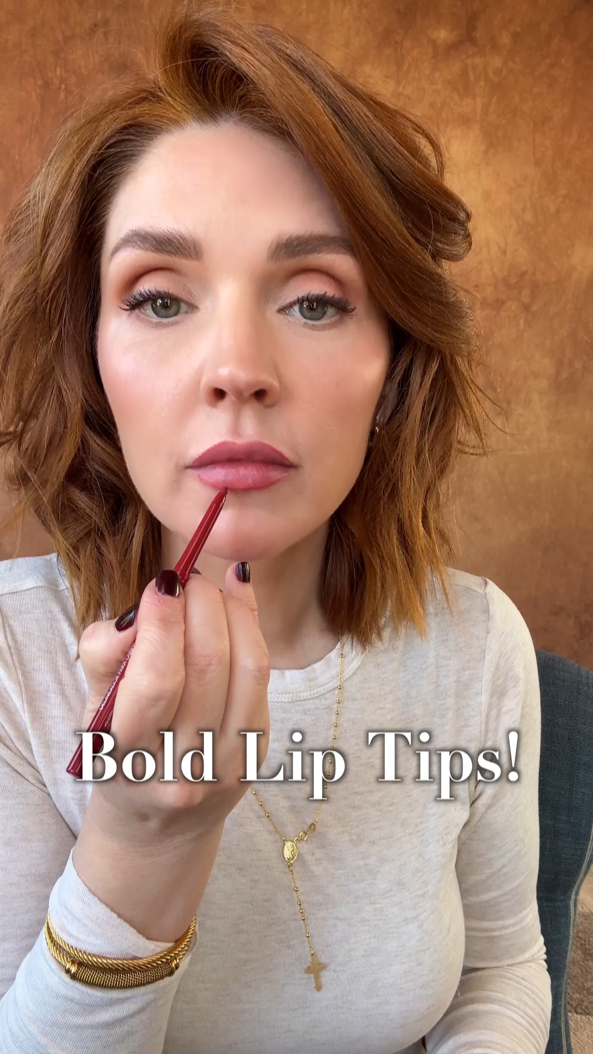 Bold lip colors don't have to be scary—here are a few tips for how to apply them without all the mess! #beautyover40 #over40beauty #over40makeup 

 #LTKWatchNow #LTKOver40 #LTKBeauty