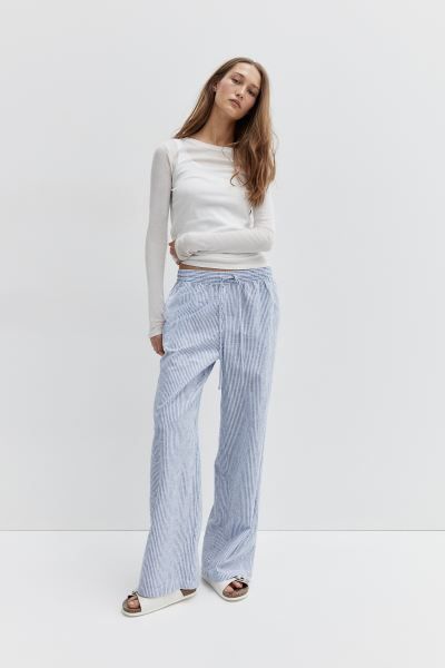 Pantalon en lin mélangé | H&M (FR & ES & IT)