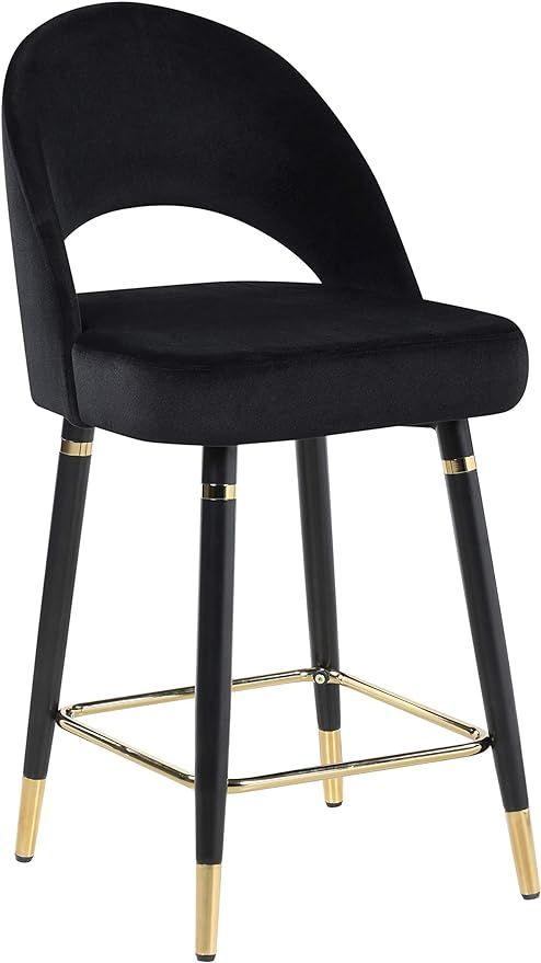 Coaster Furniture Lindsey Arched Back Upholstered Counter Height Stools Black (Set of 2) 193569 | Amazon (US)