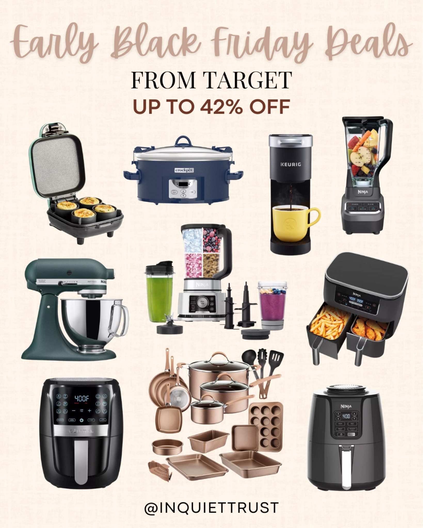 Up to 42% off kitchen appliances at Target!

#blackfridaysale #splurgegifts #giftideas #kitchenrefresh

#LTKGiftGuide #LTKsalealert #LTKhome