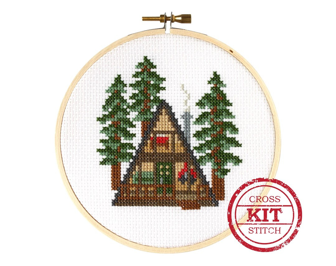 A-Frame DIY Cross Stitch Kit | Etsy (Global)