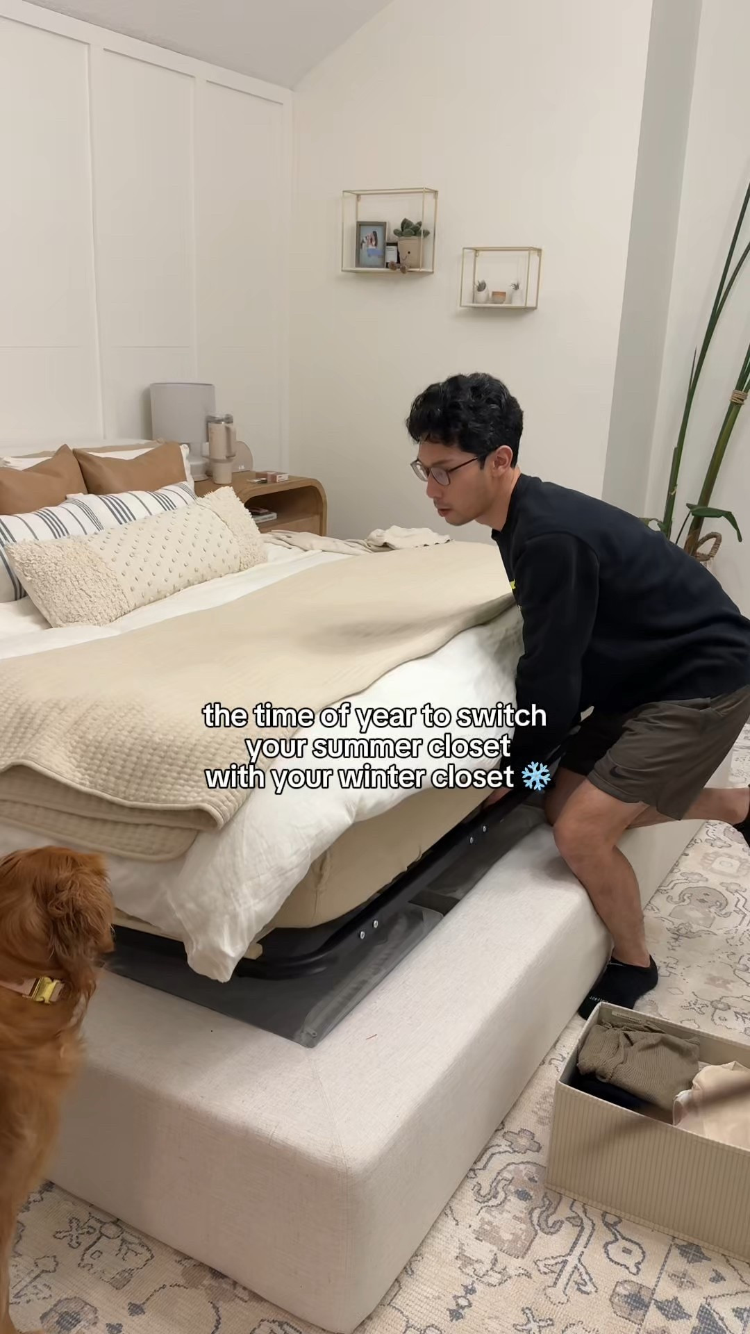 The perfect use of this storage bed! 🤩 