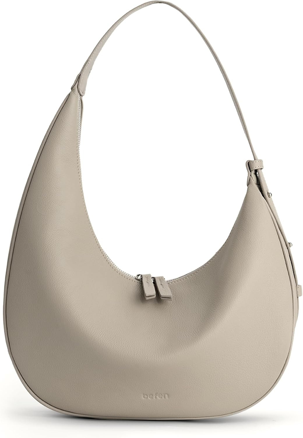 befen Genuine Leather Slouchy Hobo Bags for Women, Crescent Crossbody Purse | Amazon (US)
