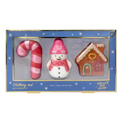 Holler and Glow Chilling Out Bath Bomb Gift Set - 3pc | Target