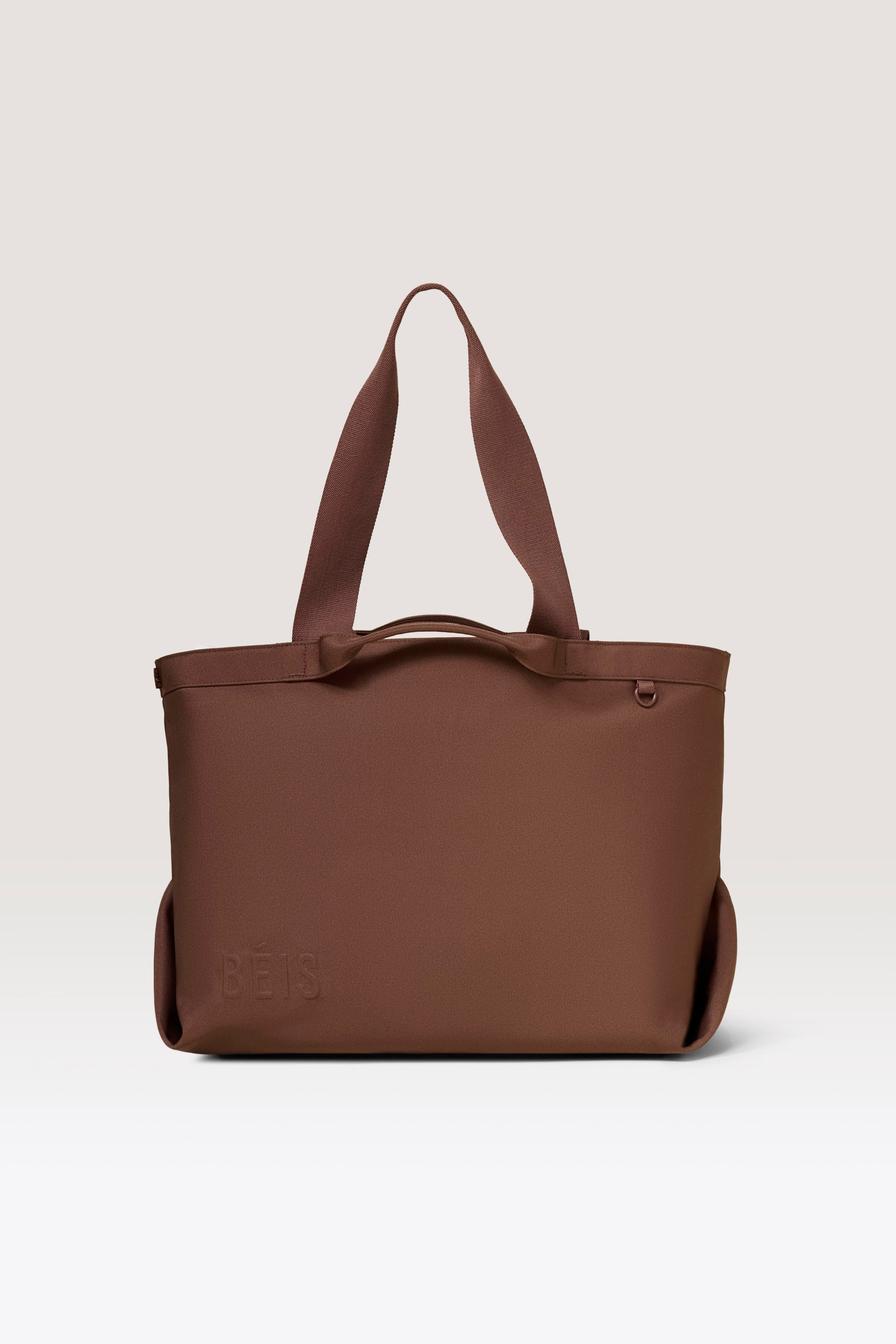 BÉIS ‘The Travel Tote’ in Maple - Brown Travel Tote Bag | BEIS