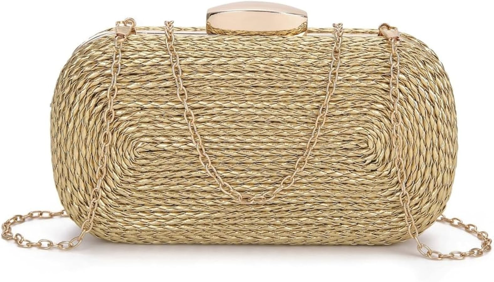 Womens Chic Evening Clutch Purse PU Leather Woven Shoulder Crossbody Bag Small Totes Satchel with... | Amazon (US)